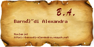 Barnódi Alexandra névjegykártya